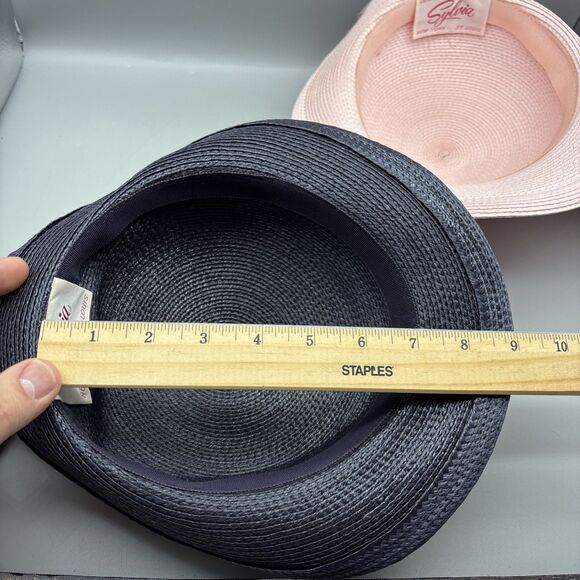 Vintage Designed By Sylvia New York St Louis Lot Of 2 Hats Pink Blue main image 11